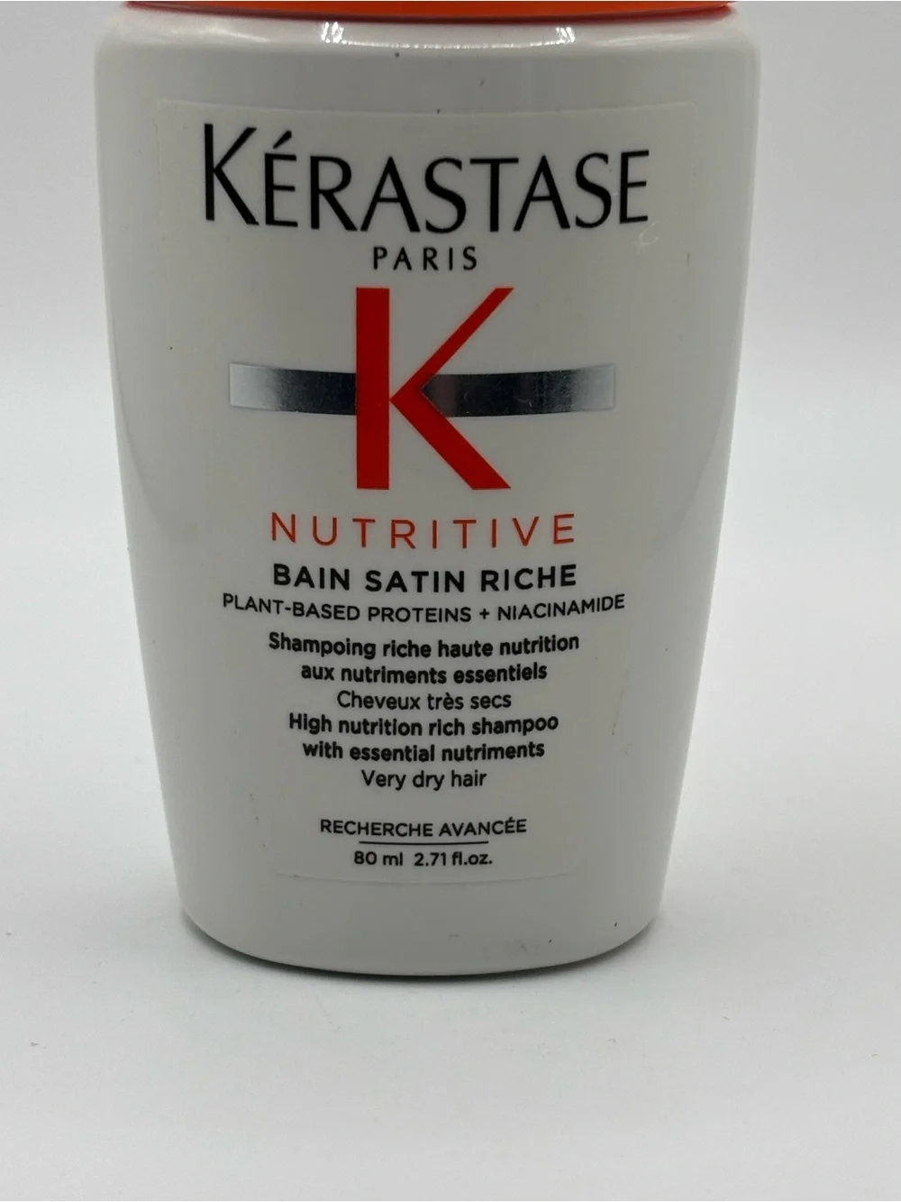 Kérastase Nutritive Bain Satin Riche Shampoo 80ml Travel Size New Very Dry Hair